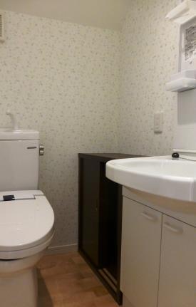 ２階トイレに手洗台を設置